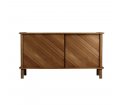 Komoda z przesuwnymi drzwiami Italic dark oak UMAGE - ciemny dąb / 2 x drewniane drzwi