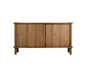 Komoda z przesuwnymi drzwiami Italic dark oak UMAGE - ciemny dąb / 2 x drewniane drzwi