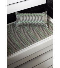 Lniana mata do sauny TULITIKKU Lapuan Kankurit -  46 x 60 cm, lniano-czarno-zielona