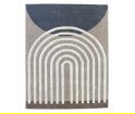 Dywan wełniany ATRIUM beige-grey Finarte 140 x 200 cm - beżowo-szary