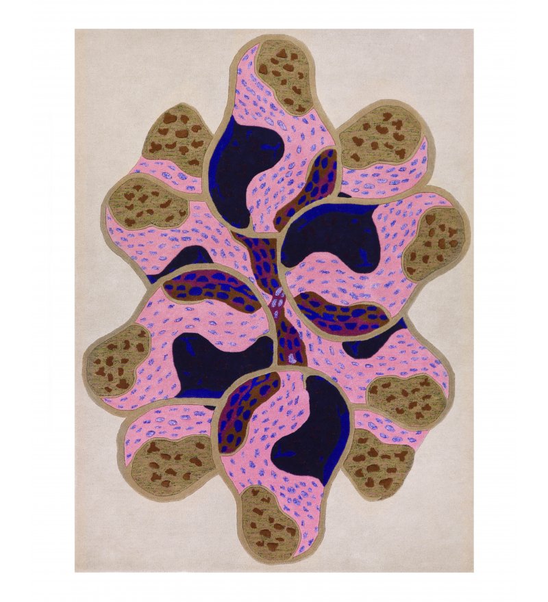 Dywan wełniany POME beige Finarte 170 x 240 cm - bezowy