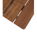 Stół 70/70 outdoor Muuto - 90 x 225 cm, mahoń Sapeli/ antracytowa podstawa, na zewnątrz