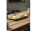 Stół 70/70 outdoor Muuto - 90 x 225 cm, mahoń Sapeli/ antracytowa podstawa, na zewnątrz