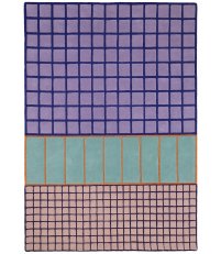 Dywan wełniany BADEN lilac Finarte 170 x 240 cm - liliowy