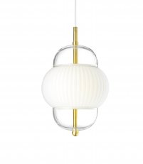 Lampa wisząca Shahin Design By Us - &Oslash; 23 cm, mleczne szkło