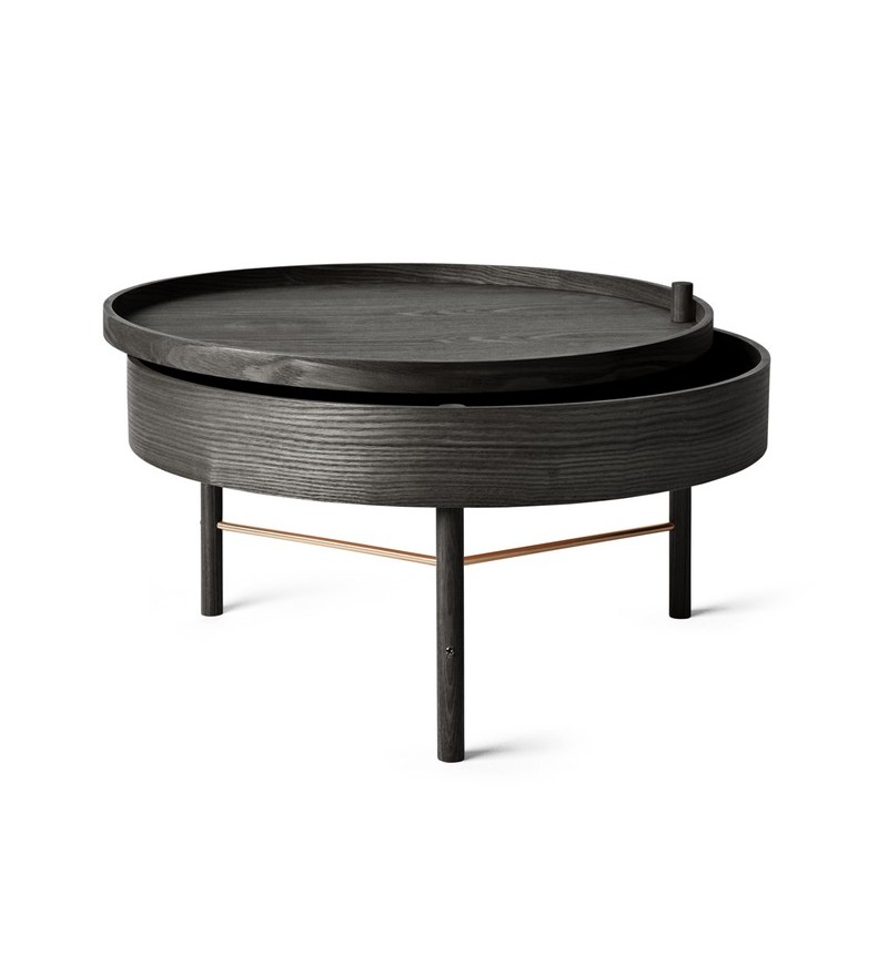 Stolik kawowy Turning Audo Copenhagen (dawniej Menu) - czarny jesion