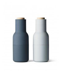 Zestaw małych młynków do soli, pieprzu, przypraw Bottle Grinders - niebieskie