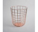 Kosz druciany na papier Menu Wire Bin miedziany