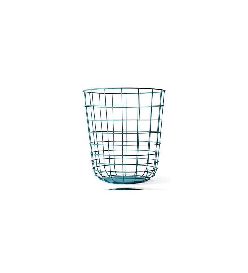 Kosz druciany na papier Audo Copenhagen (dawniej Menu) Wire Bin szmaragdowa zieleń