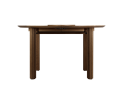 Stół okrągły rozkładany Comfort Circle Ripples oak UMAGE - ciemny dąb, wymiary 132 cm - 202 cm