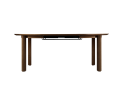 Stół okrągły rozkładany Comfort Circle Ripples oak UMAGE - ciemny dąb, wymiary 132 cm - 202 cm
