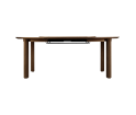 Stół okrągły rozkładany Comfort Circle Ripples oak UMAGE - ciemny dąb, wymiary 132 cm - 202 cm
