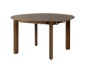 Stół okrągły rozkładany Comfort Circle Ripples oak UMAGE - ciemny dąb, wymiary 132 cm - 202 cm