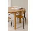 Stół okrągły rozkładany Comfort Circle Ripples oak UMAGE - ciemny dąb, wymiary 132 cm - 202 cm