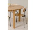 Stół okrągły rozkładany Comfort Circle Ripples oak UMAGE - ciemny dąb, wymiary 132 cm - 202 cm