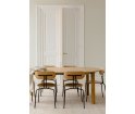 Stół okrągły rozkładany Comfort Circle Ripples oak UMAGE - ciemny dąb, wymiary 132 cm - 202 cm