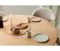 Stół okrągły rozkładany Comfort Circle Ripples oak UMAGE - ciemny dąb, wymiary 132 cm - 202 cm