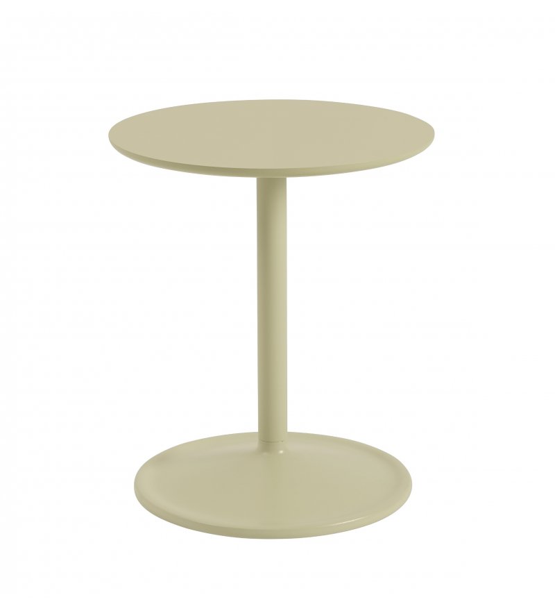 Stolik Soft Side Table - &Oslash;41 cm H48 cm, beżowozielony