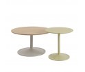 Stolik Soft Side Table - Ø41 cm H40 cm, beżowozielony