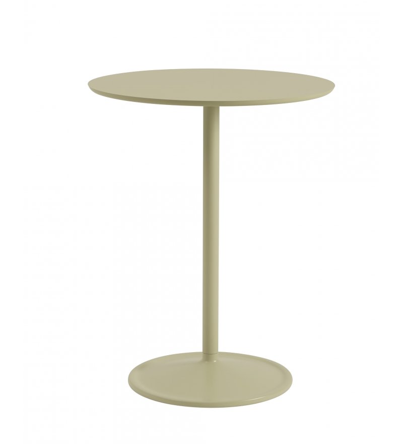 Stolik kawiarniany Soft Caf&eacute; Table - &Oslash;75 cm H95 cm, beżowozielony