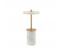 Lampa bezprzewodowa Asteria Move Mini white marble UMAGE - biały marmur