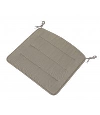 Poduszka na fotel wypoczynkowy LINEAR STEEL LOUNGE CHAIR SEAT PAD MUUTO - tkanina Twitell jasnoszara, na zewnątrz