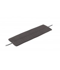 Poduszka na ławkę LINEAR STEEL BENCH SEAT PAD MUUTO - tkanina Twitell ciemnoszara, na zewnątrz