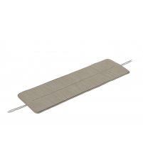 Poduszka na ławkę LINEAR STEEL BENCH SEAT PAD MUUTO -dł. 109cm, tkanina Twitell jasnoszara, na zewnątrz