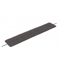 Poduszka na ławkę LINEAR STEEL BENCH SEAT PAD MUUTO -dł. 169cm, tkanina Twitell ciemnoszara, na zewnątrz