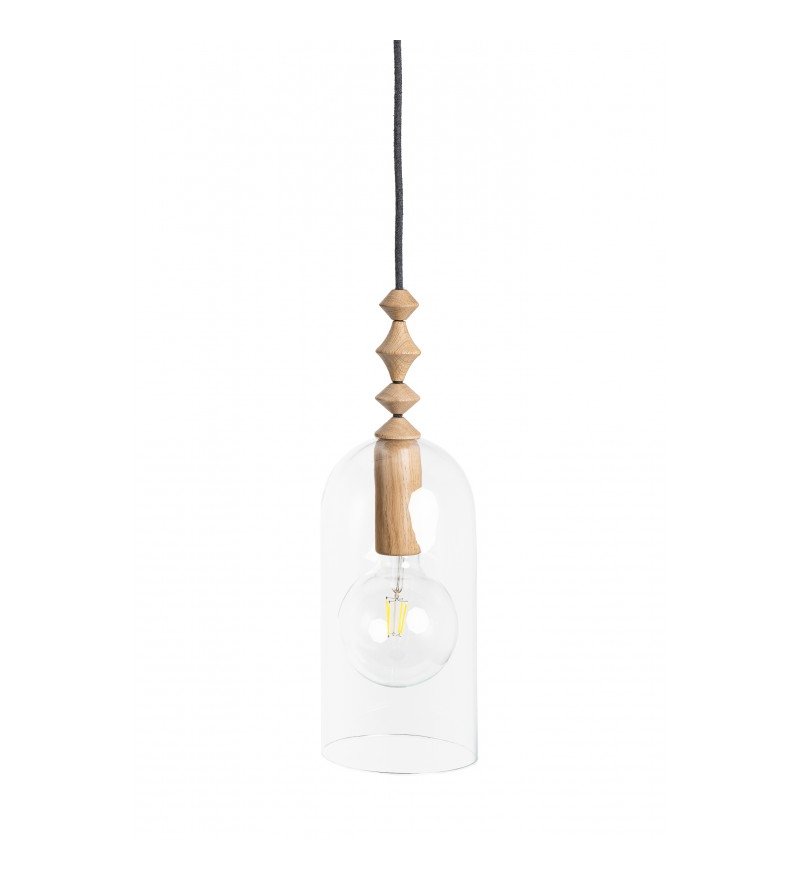 OUTLET Lampa wisząca Loft Hulub - czarna podsufitka