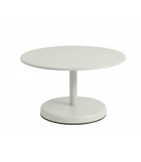 Stolik kawowy LINEAR STEEL COFFEE TABLE MUUTO - Ø 42 cm, wys. 47 cm, antracytowy czarny/metal, na zewnątrz