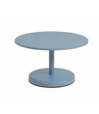Stolik kawowy LINEAR STEEL COFFEE TABLE MUUTO - Ø 42 cm, wys. 47 cm, antracytowy czarny/metal, na zewnątrz