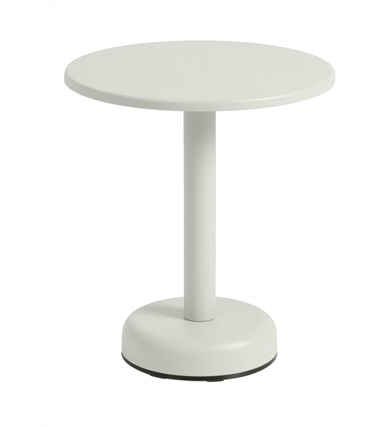 Stolik kawowy LINEAR STEEL COFFEE TABLE MUUTO - &Oslash; 42 cm, wys. 47 cm, szary/metal, na zewnątrz