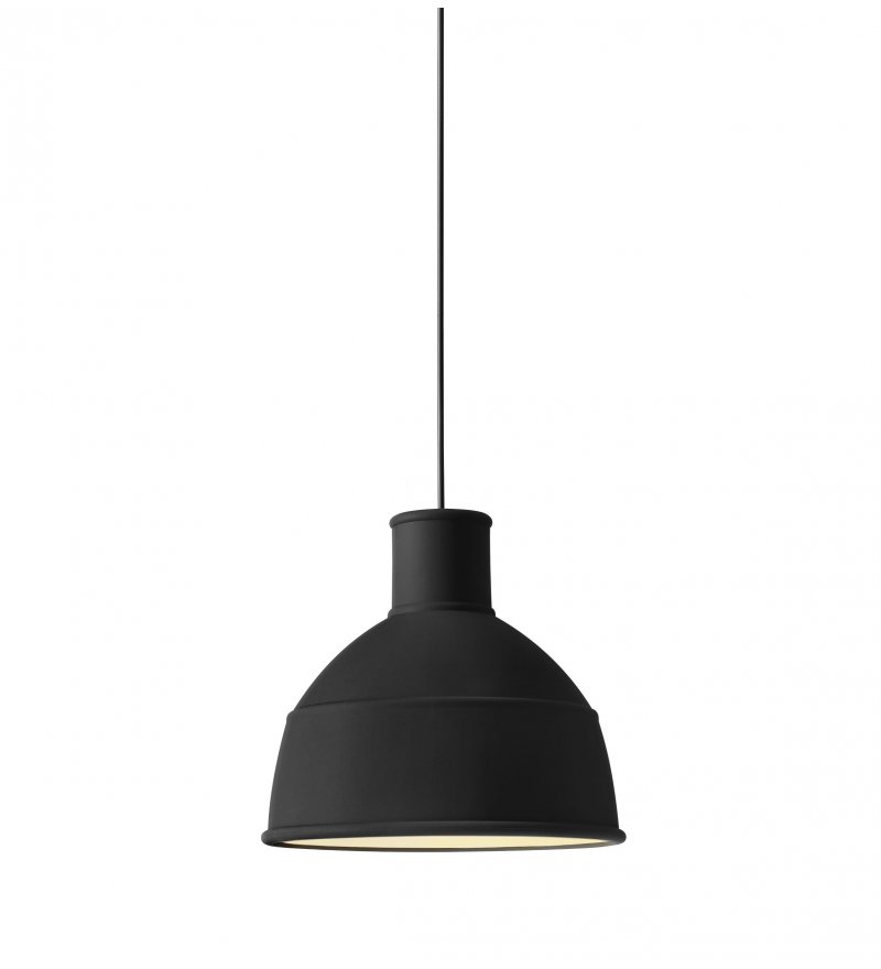Lampa Unfold Muuto - z silikonu / czarna