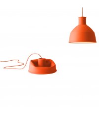 Lampa Unfold Muuto - z silikonu / pomarańczowa