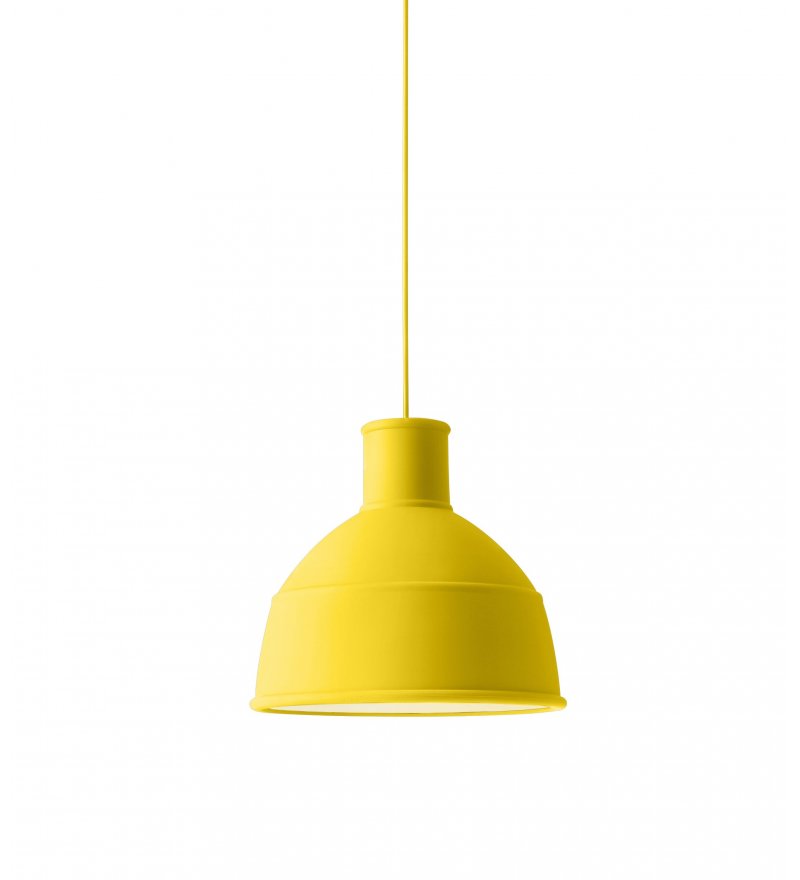 Lampa Unfold Muuto - z silikonu / ż&oacute;łta