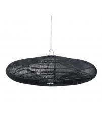 Abażur wiszący Macaron Bazar Bizar - czarny, rozmiar XL