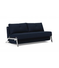 Sofa rozkładana Cubed 160 Chrome Innovation Living - tkanina 528 Mixed Dance Blue