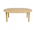Stół okrągły rozkładany Comfort Circle Smooth oak UMAGE - naturalny dąb, wymiary 132 cm - 202 cm