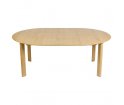 Stół okrągły rozkładany Comfort Circle Smooth oak UMAGE - naturalny dąb, wymiary 132 cm - 202 cm