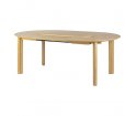 Stół okrągły rozkładany Comfort Circle Smooth oak UMAGE - naturalny dąb, wymiary 132 cm - 202 cm