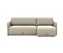 Sofa rozkładana Vogan z szezlongiem Innovation Living - tkanina 539 Bouclé Beige