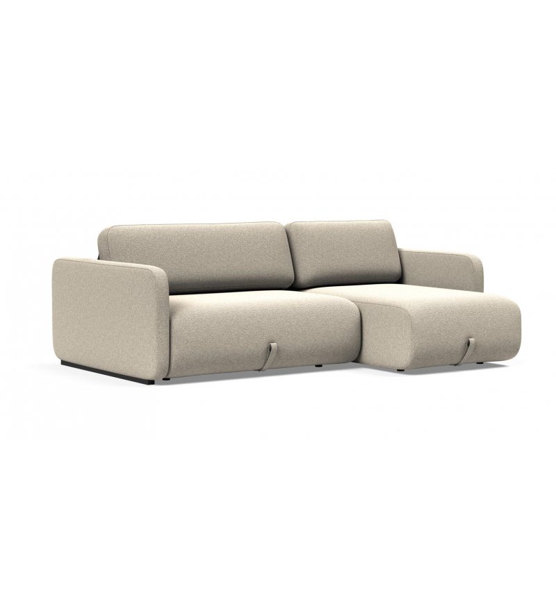Sofa rozkładana Vogan z szezlongiem Innovation Living - tkanina 539 Boucl&eacute; Beige
