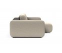 Sofa rozkładana Vogan z szezlongiem Innovation Living - tkanina 539 Bouclé Beige