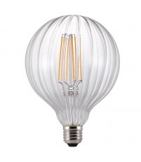 Żarówka dekoracyjna E27 G125 Avra Clear 2W LED kl. F, 2200K średnica 125 mm Nordlux
