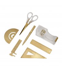 Zestaw przybor&oacute;w biurowych Stationery UMAGE - mosiądz