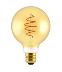 Żarówka dekoracyjna Deco E27 G95 Spiral 4,9W LED kl. G, 2200K średnica 95 mm Nordlux - ściemnialna