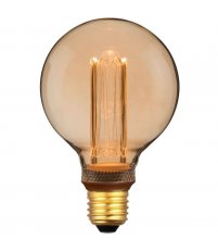 Żarówka dekoracyjna Deco E27 G95 Retro 3,5W LED kl. F, 1800K średnica 95 mm Nordlux - ściemnialna