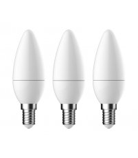 Żarówka E14 C35 3x2,9 W LED kl. F, 2700K, średnica  35 mm Energetic - trójpak