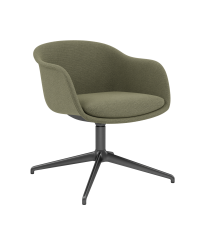Fotel tapicerowany obrotowy Fiber Conference Armchair Swivel Base Muuto - różne kolory